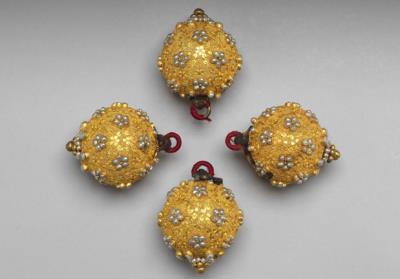 图片[3]-Gold overlay button inlaid with seed pearls, Qing dynasty, 18th-19th c., work of the Muslim regions-China Archive